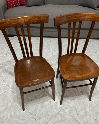 Coppia sedie vintage cucina