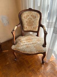Coppia di poltrone Luigi XV