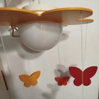 lampadario farfalle bimbo/a cameretta