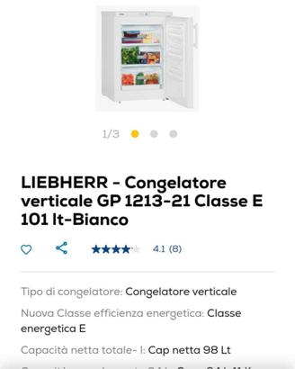 freezer 3 cassetti Liebherr