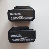 2X Batterie Makita 18V 6Ah Li-Ion NUOVE 