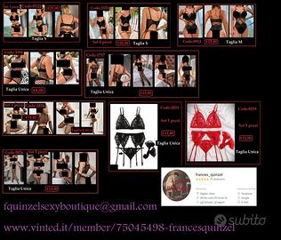 Lingerie sexy, scarpe, vestiti NUOVI