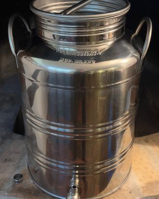 Fusto Olio Acciaio Inox 18/10 25 Litri Mod. Milano