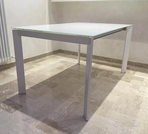 Tavolo Design Rettangolare Allungabile in vetro