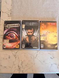 PSP Giochi Manhunt2+Wolverine+Ned for Speed