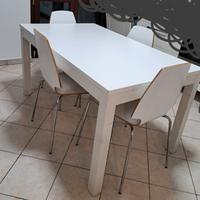 Tavolo in legno bianco 140*90 allungabile