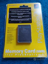 Memory card ps2 nuova impacchettata