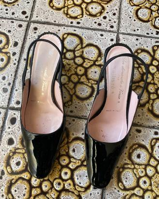 Scarpe donna decolletè aperte dietro