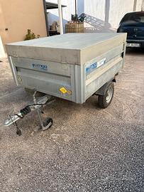 carrello LONGO LA400 Frenato+gabbia cani su misura