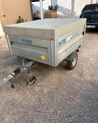carrello LONGO LA400 Frenato+gabbia cani su misura