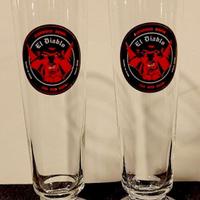 COPPIA CALICI BIRRA "EL DIABLO RED BEER"