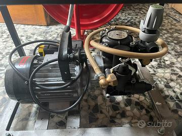 Motopompa elettrica monofase con tubo 100m