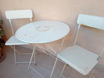 set tavolo + 2 sedie