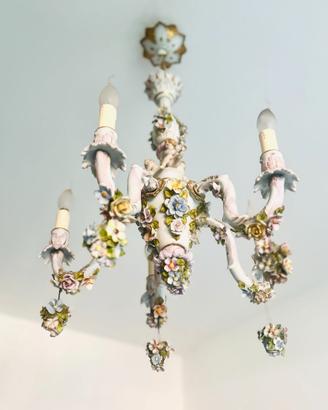 Promo Esclusivo Lampadario Capodimonte Originale