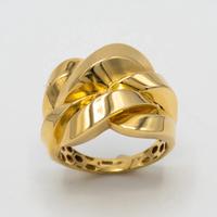 Anello donna a fascia in oro giallo 18 kt D.71
