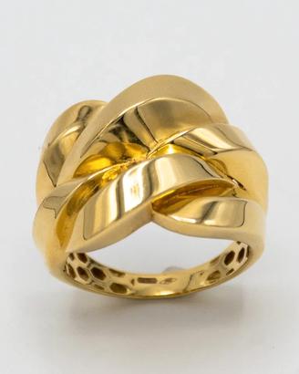 Anello donna a fascia in oro giallo 18 kt D.71