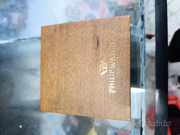 scatola Philip Watch per orologi in legno completa