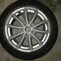 Cerchio in lega mini Cooper da 16 con pneumatico 