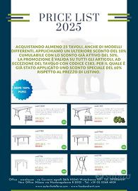 Tavoli Professionali per Ristoranti, Catering