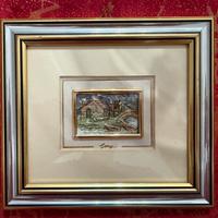 Quadro paesaggio autunno