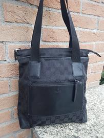 Borsa Gucci GG monogram tela pelle tote bag