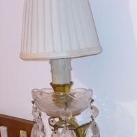 lampadario e aplique anni 50/60 in cristallo