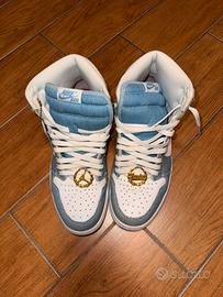 Nike Air Jordan 1 High Denim Azzurre/Bianche