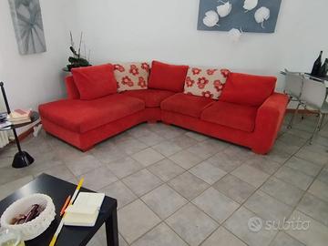 Divano angolare sfoderabile con chaise longue