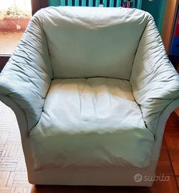 Poltrona in Pelle - Bianca