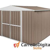 Box in Acciaio da giardino 360x345cm tortora