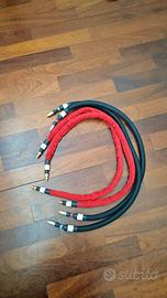 2 coppie cavi Meleos di segnale rca
