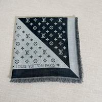 LV Sciarpa quadrata jacquard a blocchi di colore