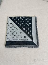 LV Sciarpa quadrata jacquard a blocchi di colore