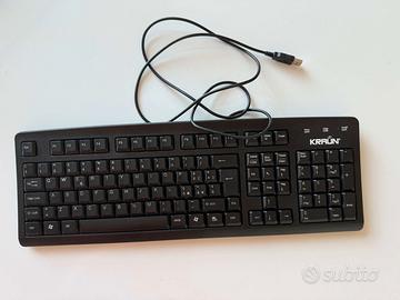 Tastiera USB KRAUN per PC Desktop Notebook QWERTY