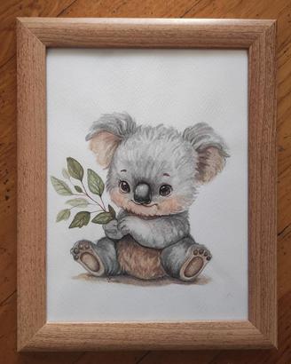 Disegno a mano  di un koala