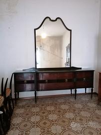 CREDENZA STILE INGLESE CON SPECCHIERA