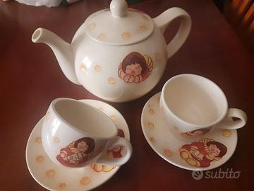 Coppia di tazze da the con teiera