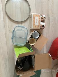 tazze, calici vetro, utensili cucina