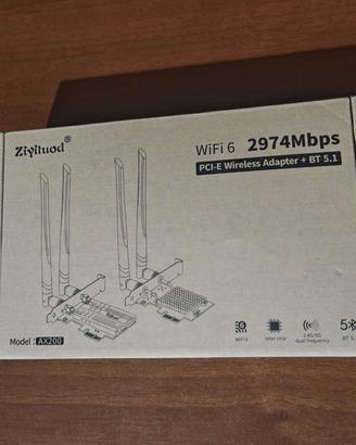 Ziyituod - Scheda WiFi 6 & Bluetooth 5.2