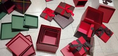 scatole natalizie in cartone