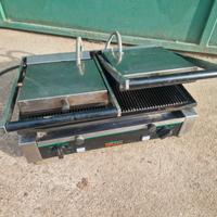 Piastra elettrica doppia in ghisa