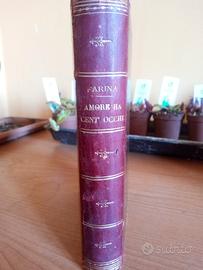 Libro antico raro "Amore ha cent'occhi"