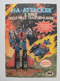 Pubblicità Dianauti Diaclone Anni 80 Dia-Attacker