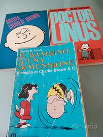 Tre volumi con Charlie Brown e Linus.