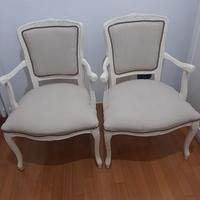 Coppia di sedie in legno