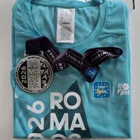 Kit Roma Ostia Half Marathon 2026 t-shirt medaglia