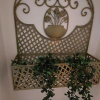 Portavasi in ferro battuto 