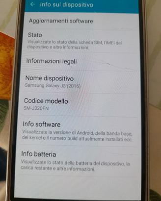 Samsung Galaxj j3 2016 SM- J320FNcOME N