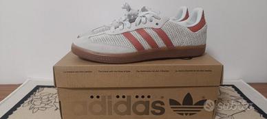 adidas Samba OG Crystal White Preloved Red