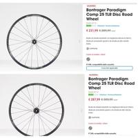 ruote  Bontrager Paradigm Comp 25, Tubeless Ready